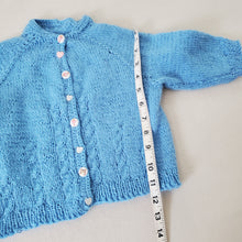 Load image into Gallery viewer, Vintage Blue Knit Cardigan 2t
