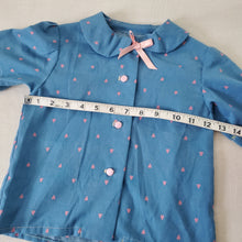 Load image into Gallery viewer, Vintage Heart Pattern Blouse 3t/4t
