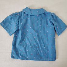 Load image into Gallery viewer, Vintage Heart Pattern Blouse 3t/4t
