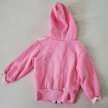 Load image into Gallery viewer, Vintage Pink Frilly Hooded Sweater 2t
