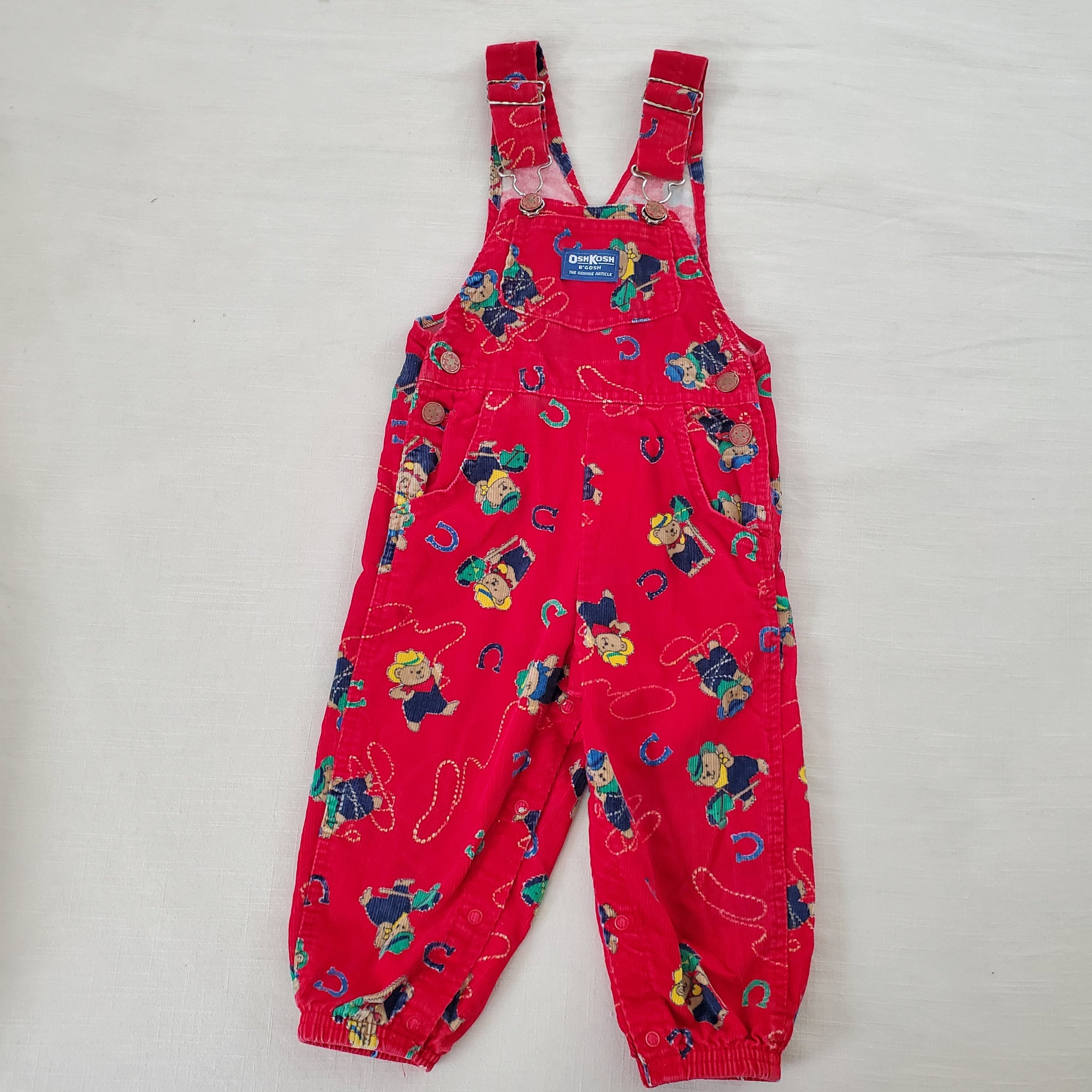 Vintage NEW high quality TAGS Oshkosh B'Gosh Pants Toddler 4T Elastic Waist USA French Beret