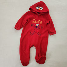 Load image into Gallery viewer, Y2k Elmo Hooded Footed PJs 9-12 months
