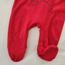 Load image into Gallery viewer, Y2k Elmo Hooded Footed PJs 9-12 months
