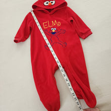 Load image into Gallery viewer, Y2k Elmo Hooded Footed PJs 9-12 months
