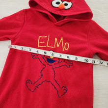 Load image into Gallery viewer, Y2k Elmo Hooded Footed PJs 9-12 months
