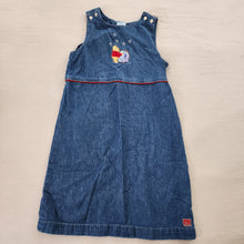 Load image into Gallery viewer, Y2k Pooh &amp; Eeyore Denim Dress lods 10/12
