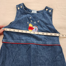 Load image into Gallery viewer, Y2k Pooh &amp; Eeyore Denim Dress lods 10/12
