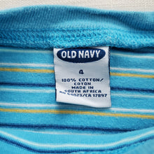 Load image into Gallery viewer, Vintage Blue Thin Striped Tee 4t
