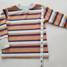 Load image into Gallery viewer, Vintage Healthtex Striped Ribbed Long Sleeve 2t/3t
