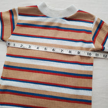 Load image into Gallery viewer, Vintage Healthtex Striped Ribbed Long Sleeve 2t/3t
