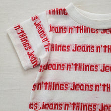 Load image into Gallery viewer, Vintage &quot;Jeans N Things&quot; Spellout Tee 18 months
