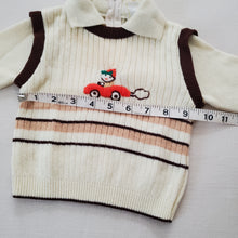 Load image into Gallery viewer, Vintage Neutral Car Knit Shirt 9-12 months
