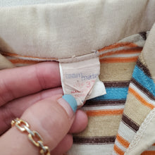 Load image into Gallery viewer, Vintage Neutral/Blue Striped Shirt 2t
