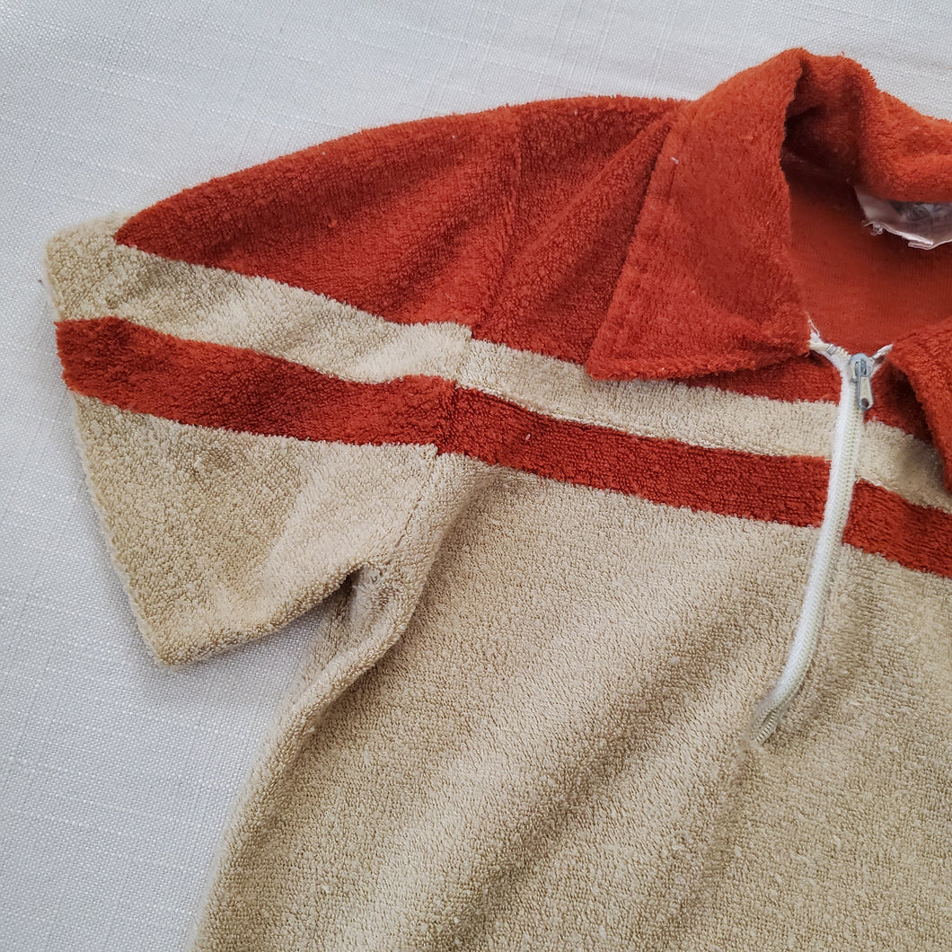 Vintage Neutral Terrycloth Shirt 4t