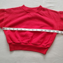 Load image into Gallery viewer, Vintage Solid Red Crewneck 2t
