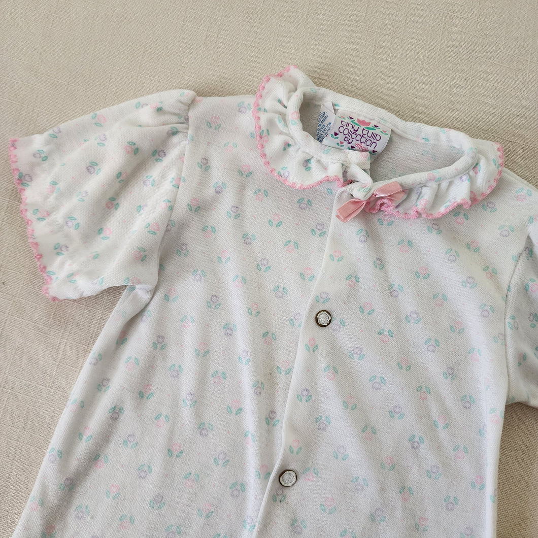 Vintage Floral Pantsuit 9-12 months *flaw