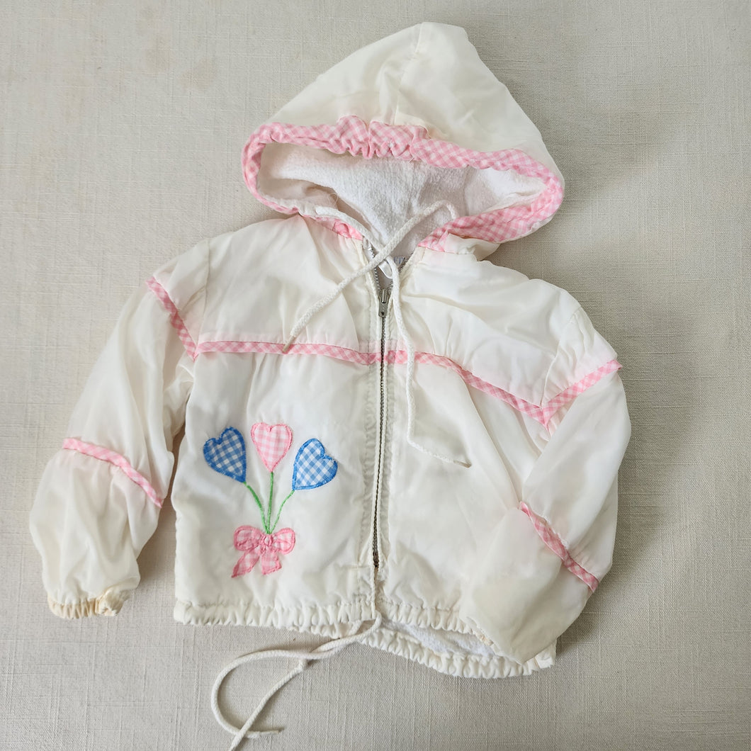 Vintage Hooded Hears Jacket 12 months