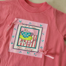 Load image into Gallery viewer, Vintage Tea Party Pink Shirt 3t
