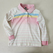 Load image into Gallery viewer, Vintage Pink Striped Long Sleeve 24 months
