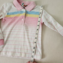 Load image into Gallery viewer, Vintage Pink Striped Long Sleeve 24 months
