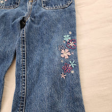 Load image into Gallery viewer, Vintage Y2k Floral Embroidered Jeans 24 months
