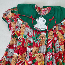 Load image into Gallery viewer, Vintage Christmas Puppies Dress kids 8
