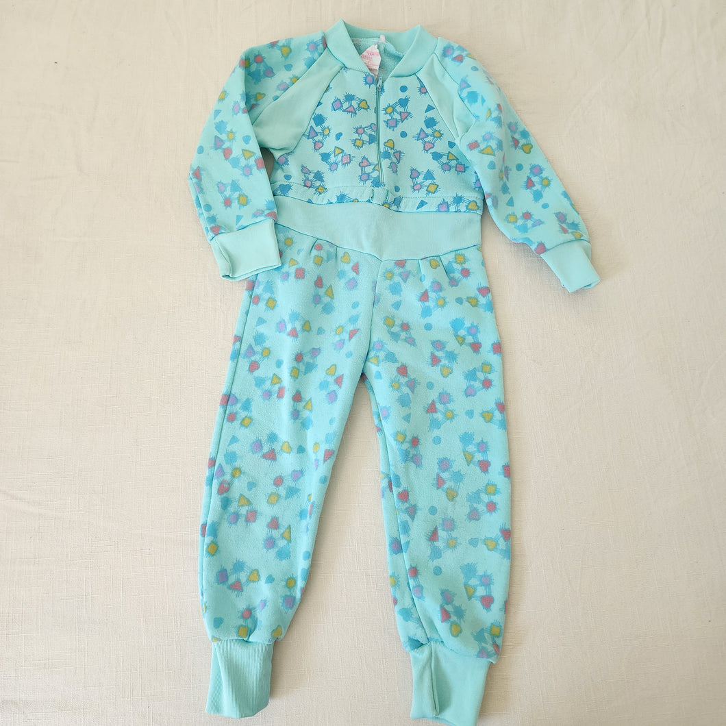 Vintage Shapes Pattern Bodysuit 4t