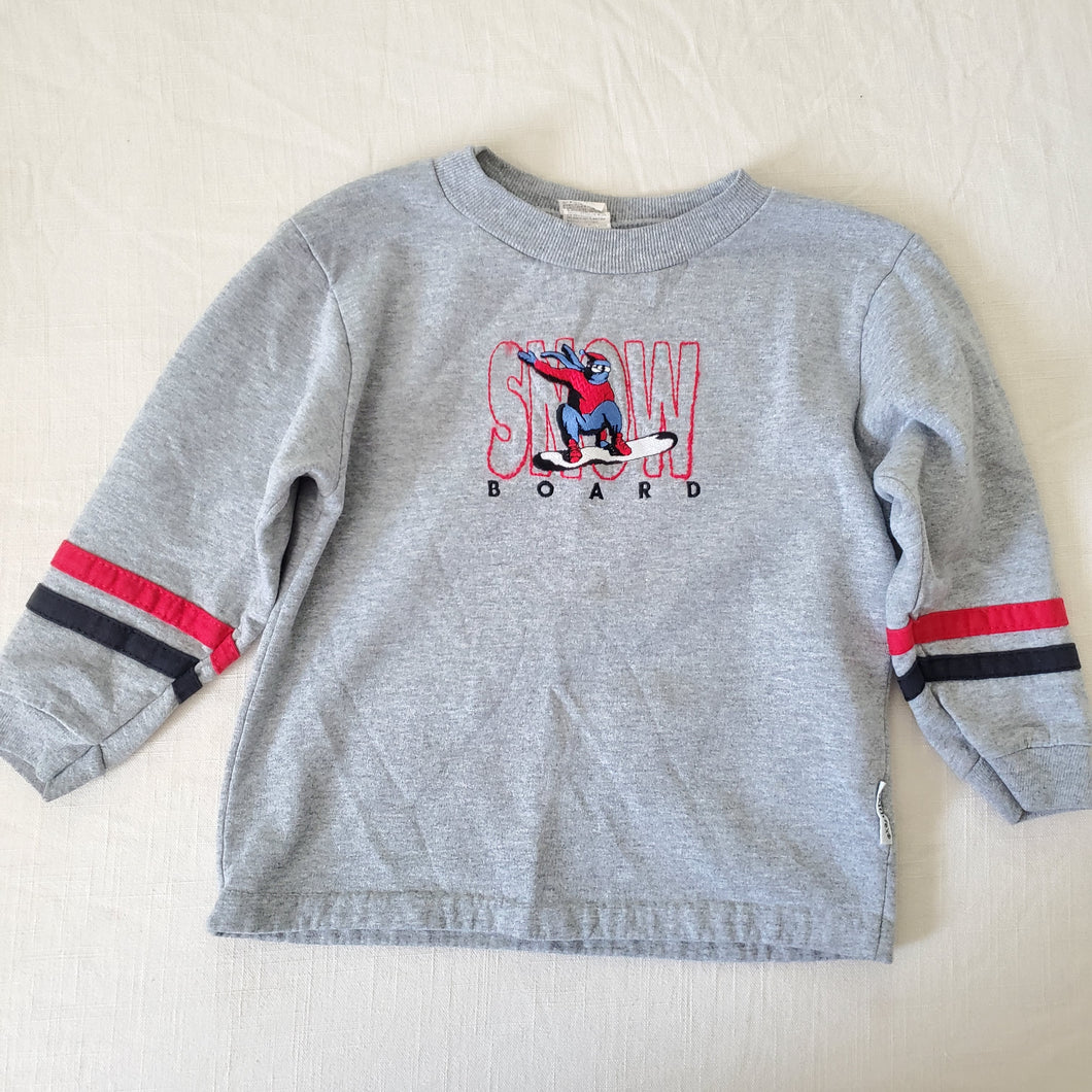 Vintage Healthtex Snowboard Embroidered Long Sleeve 4t