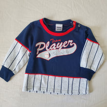 Load image into Gallery viewer, Vintage Team Baseball Player Long Sleeve 24 months
