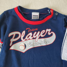 Load image into Gallery viewer, Vintage Team Baseball Player Long Sleeve 24 months
