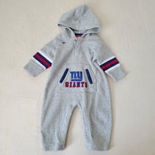 Load image into Gallery viewer, Vintage NFL NY Giants Hooded Bodysuit 12 months
