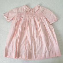 Load image into Gallery viewer, Vintage 50s/60s Smocked Pink Dress 2t *flaw
