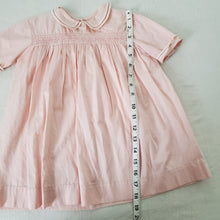 Load image into Gallery viewer, Vintage 50s/60s Smocked Pink Dress 2t *flaw
