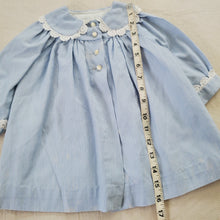 Load image into Gallery viewer, Vintage Blue Striped Dress Jacket 18-24 months
