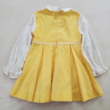 Load image into Gallery viewer, Vintage 70s Yellow Long Sleeve Dress 4t
