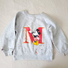 Load image into Gallery viewer, Vintage Mickey Mouse Grey Crewneck 3t *flaw
