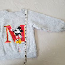 Load image into Gallery viewer, Vintage Mickey Mouse Grey Crewneck 3t *flaw

