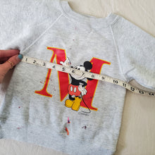 Load image into Gallery viewer, Vintage Mickey Mouse Grey Crewneck 3t *flaw
