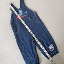 Load image into Gallery viewer, Y2k Mickey Mouse Denim Overalls 12 months
