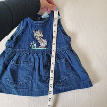 Load image into Gallery viewer, Vintage Precious Moments Denim Dress 0-6 months
