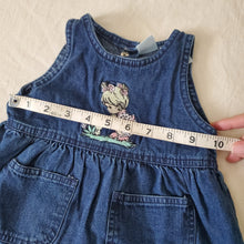 Load image into Gallery viewer, Vintage Precious Moments Denim Dress 0-6 months
