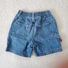 Load image into Gallery viewer, Y2k Bob the Builder Jean Shorts 18 months
