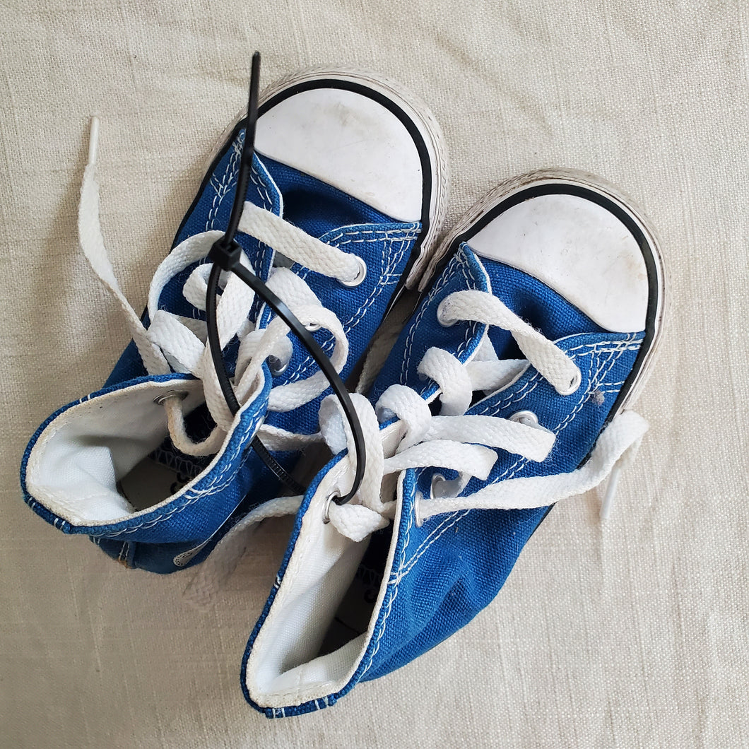 Converse Blue Hightop Shoes toddler 6