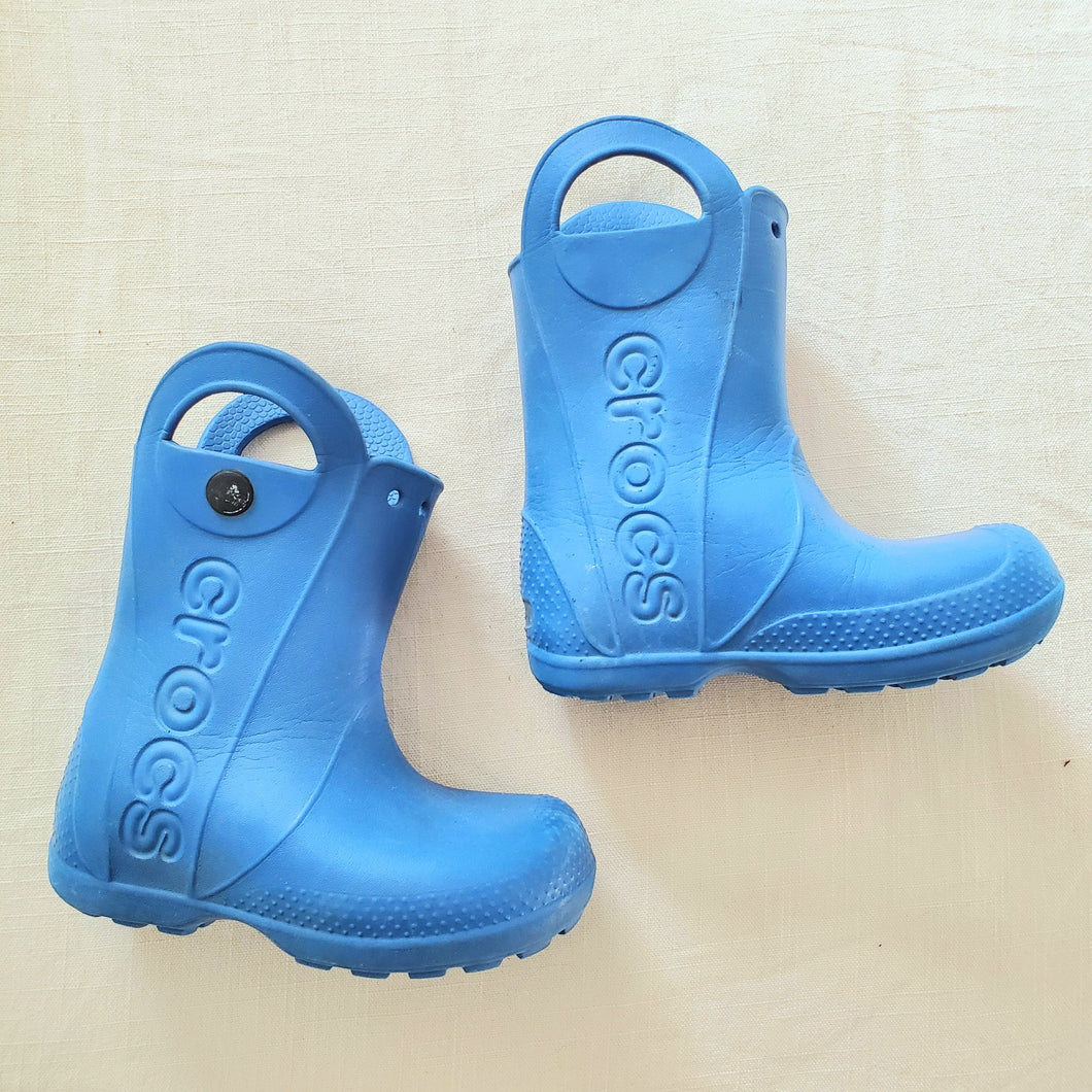 Crocs Blue Rainboots toddler 10