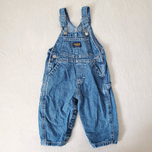 Load image into Gallery viewer, Vintage Oshkosh Denim Overalls 12 months
