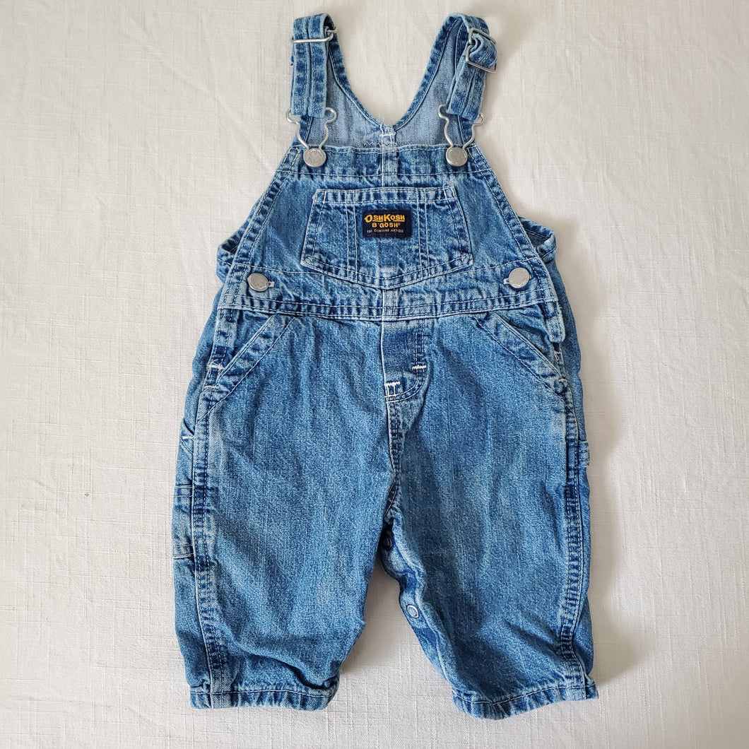 Vintage Oshkosh Denim Overalls 3-6 months