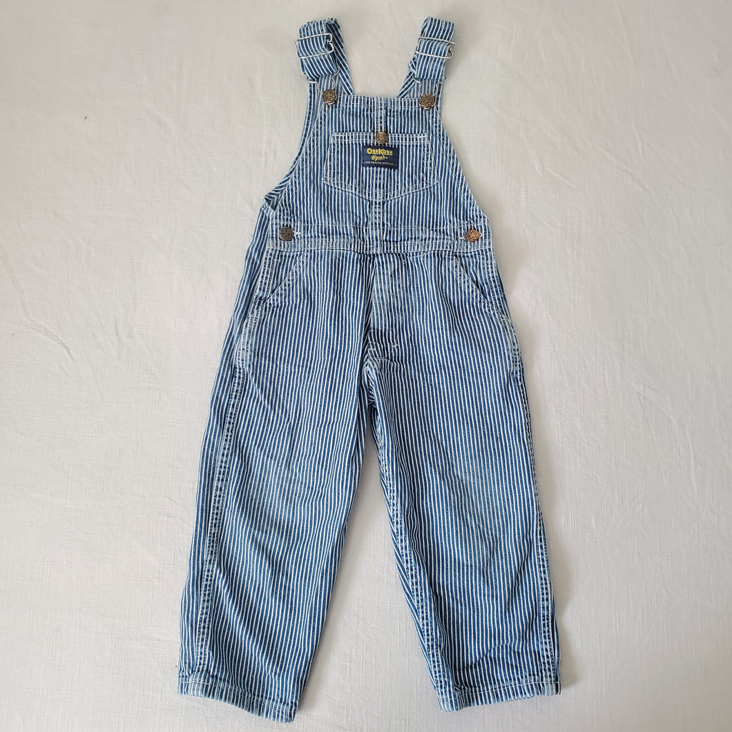 Vintage Oshkosh Engineer Striped Overalls 3t