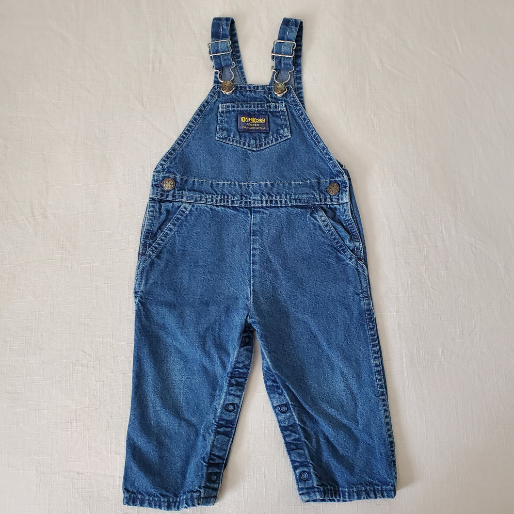 Vintage 80s Oshkosh Denim Overalls 18-24 months