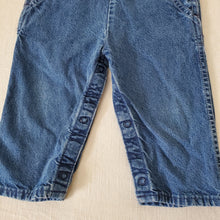 Load image into Gallery viewer, Vintage 80s Oshkosh Denim Overalls 18-24 months
