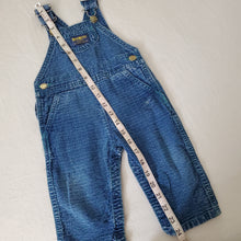 Load image into Gallery viewer, Vintage Oshkosh Textured Denim Overalls 18 months
